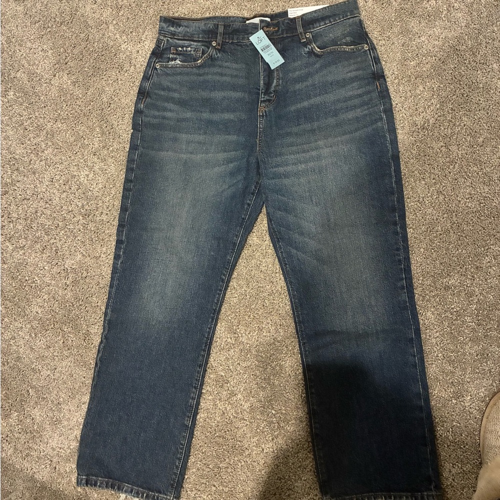 NWT Women’s Loft High Rise Straight Crop Jeans. Fit Regular. Inseam Petite.